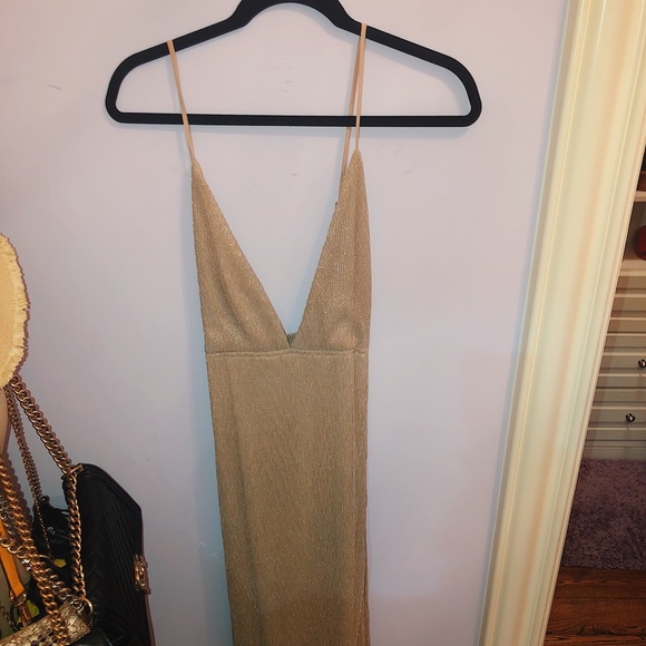 hailee high slit maxi dress